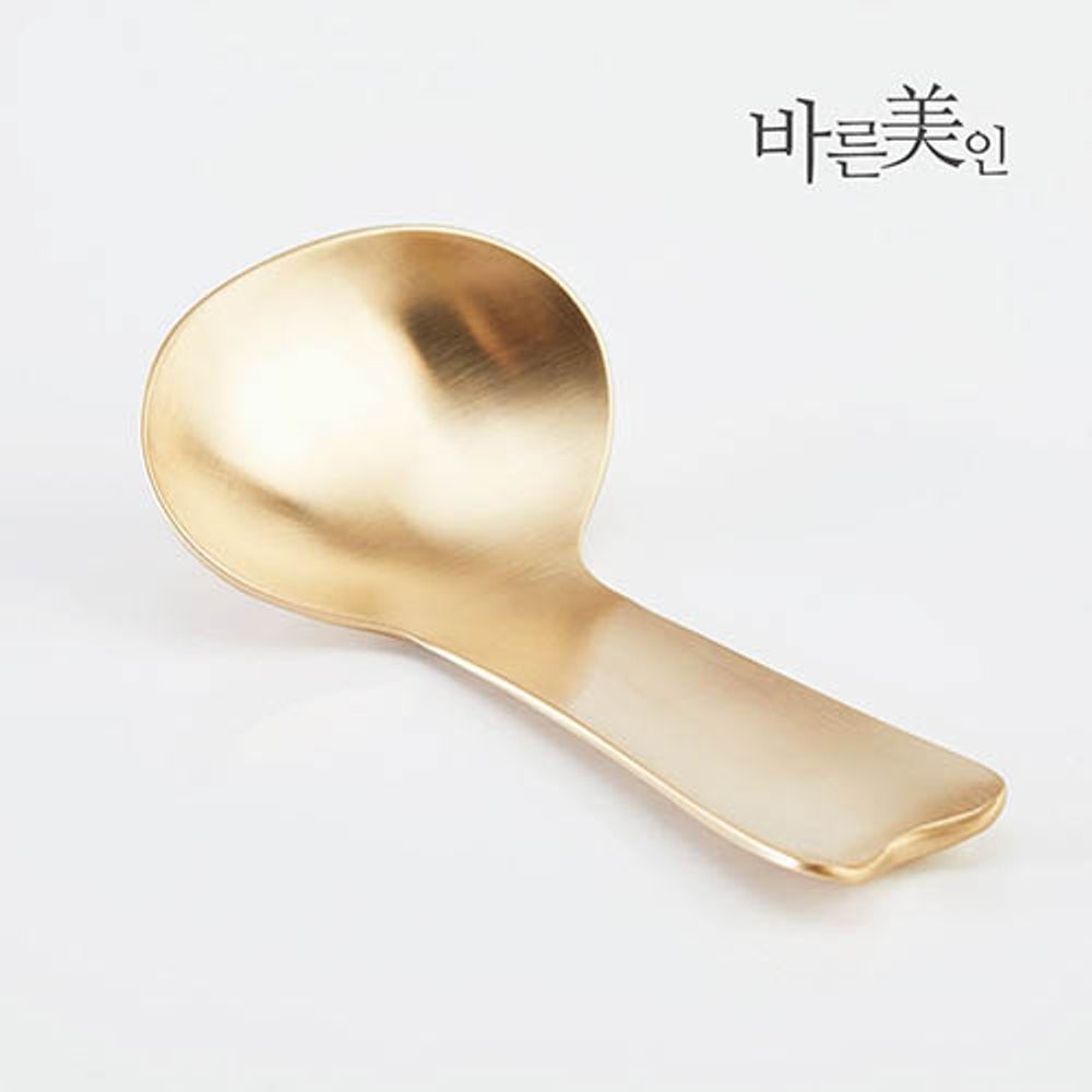 YEDAMUN Bangjja Bronze Gua Sha Massager, Ladle - Traditional Korean Meridian Massage Tool, Handmade Non-Toxic Wellness Tool _ Made in KOREA